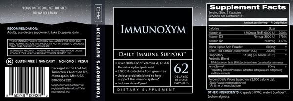USAEnzymes U.S. Enzymes Immunoxym Capsules 62