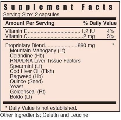 Systemic Formulas L - Liver 60 Capsules