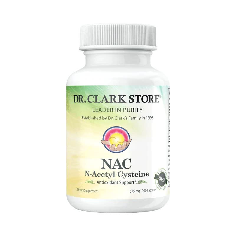 Dr Clark Store N-Acetyl-Cysteine (NAC) 575 mg Capsules, 100 Count
