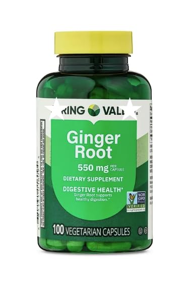 Generic Ginger Root 550 mg Capsule, 100 Count
