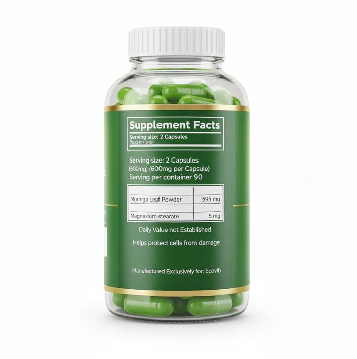 ECOVIB Moringa Capsules 180 Capsules