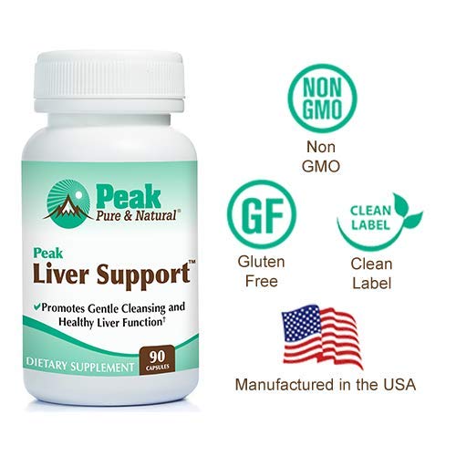 Peak Pure & Natural Milk Thistle Based Liver Support Supplement Capsule 90 Count