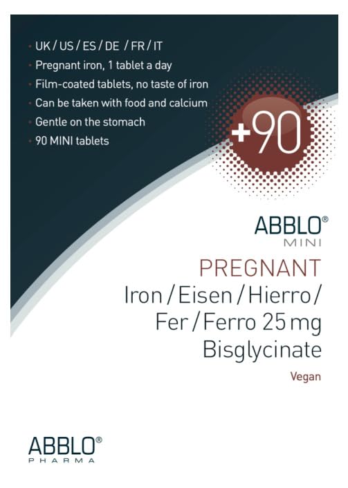 ABBLO PHARMA Prenatal & Pregnant Iron Bisglycinate Tablet 90 Count