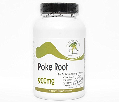 Naturetition Supplements Poke Root 900mg Capsules, 180 Capsules