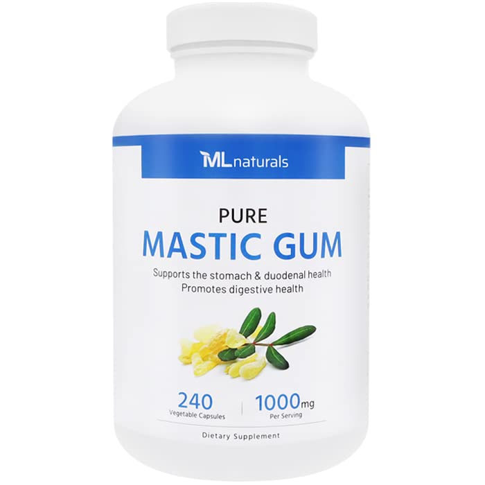 ML Naturals Mastic Gum 1000mg Capsules, 240 Count