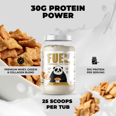 Underground Bio Labs Panda Fuel Premium Protein Whey Protein Powder, 40 Servings