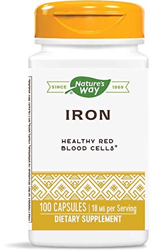 Nature's Way Iron 18mg Capsules, 200 Count