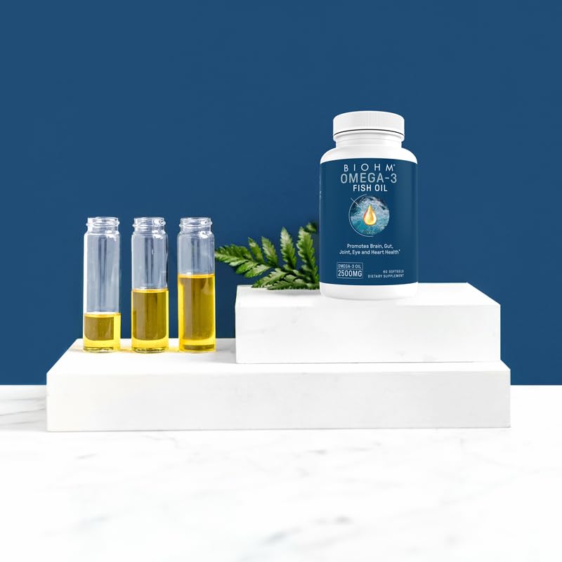 BIOHM Omega-3 Fish Oil 2500mg Softgel, 60 Softgels