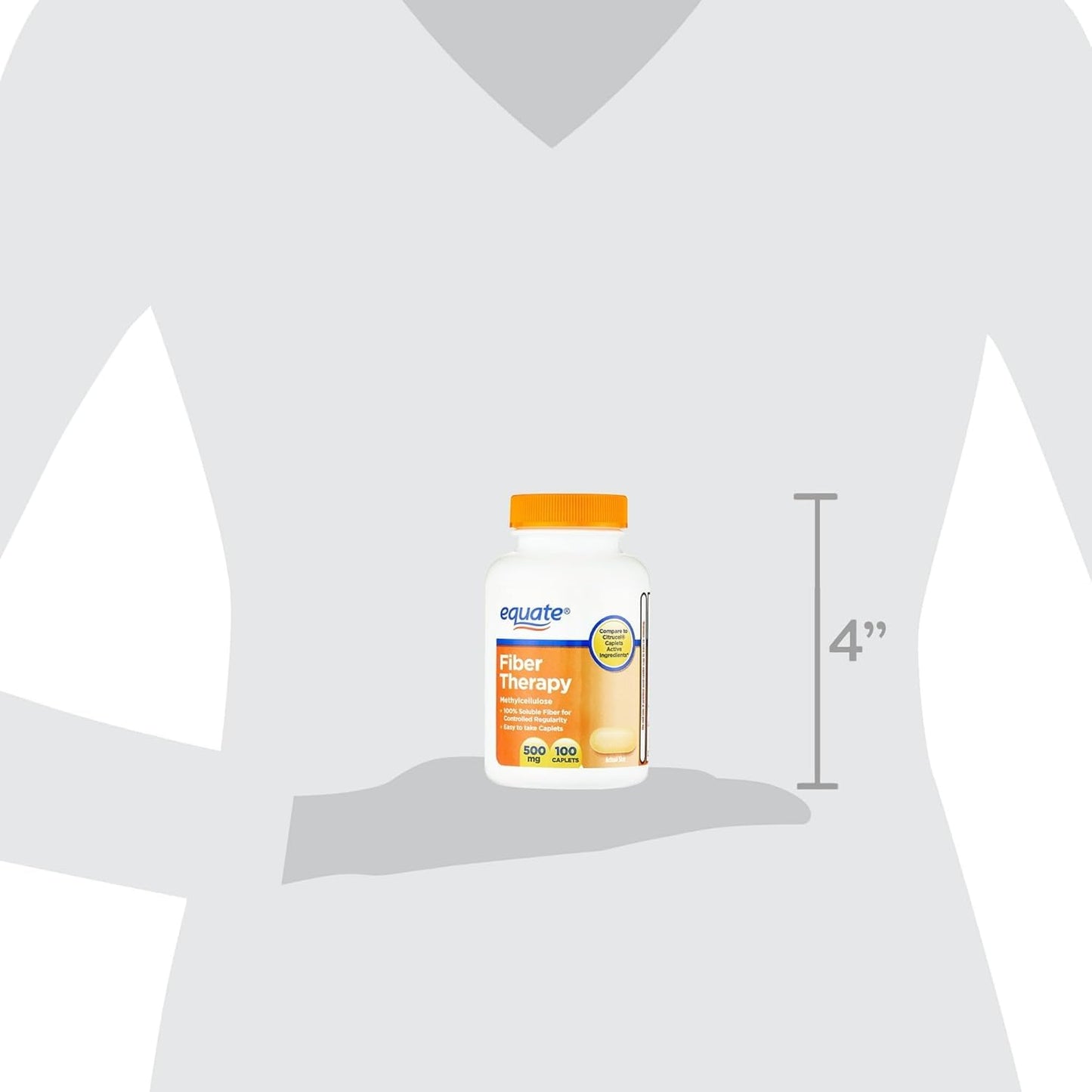 Generic Fiber Therapy Methylcellulose 500mg Caplets 100 Count