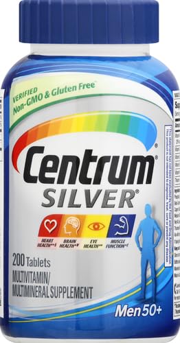 Centrum Silver Multivitamin for Men 50 Plus Tablets, 200 Count
