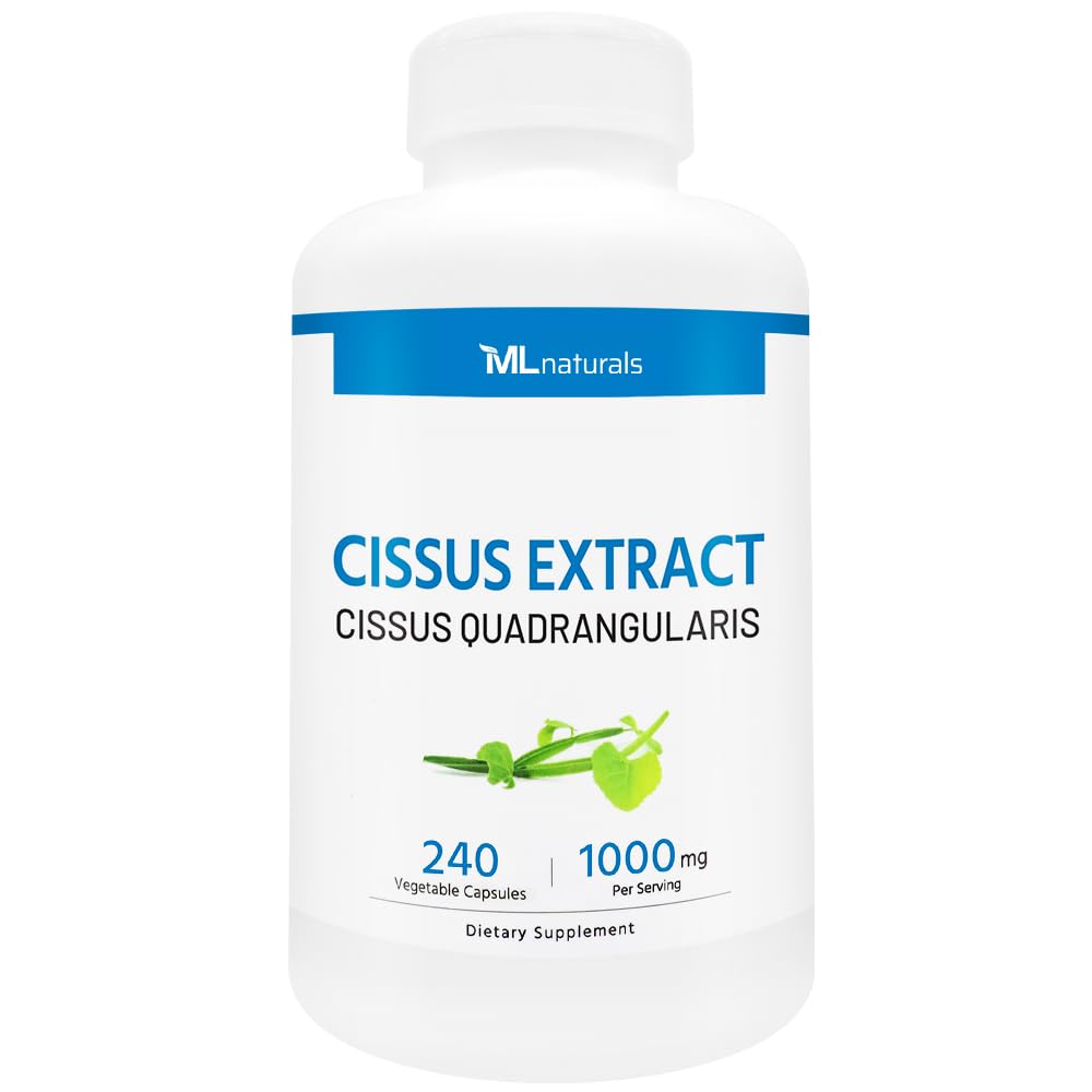 ML Naturals Cissus Extract 1,000mg Capsules, 240 Capsules