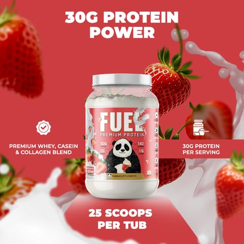 Underground Bio Labs Panda Fuel Premium Protein Whey Protein Powder, 40 Servings