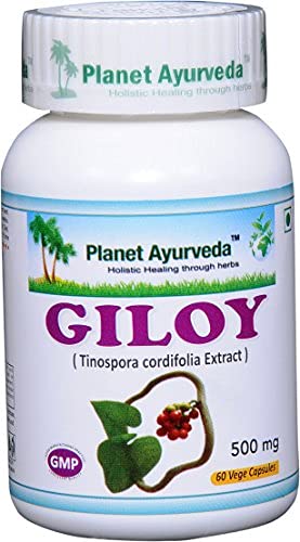 Planet Ayurveda Giloy 500 Mg Veg Capsules, 120 Capsules