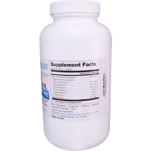 Wonder Laboratories Beta Sitosterol Complex 667mg, 250 Tablets