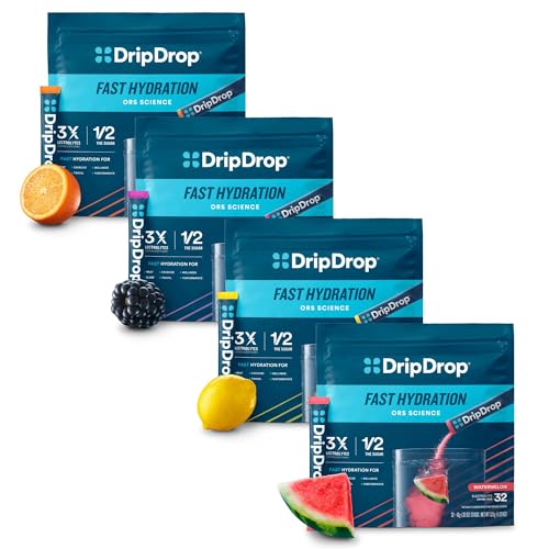 DripDrop Hydration - Electrolyte Powder Packets 128 Count