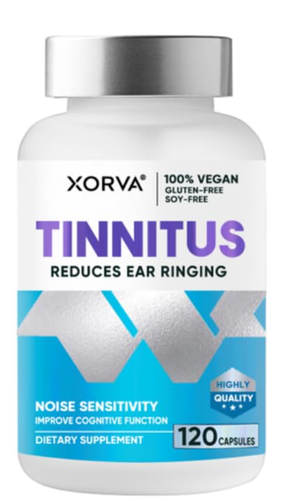 XORVA Tinnitus Relief for Ringing Ears 120 Capsules