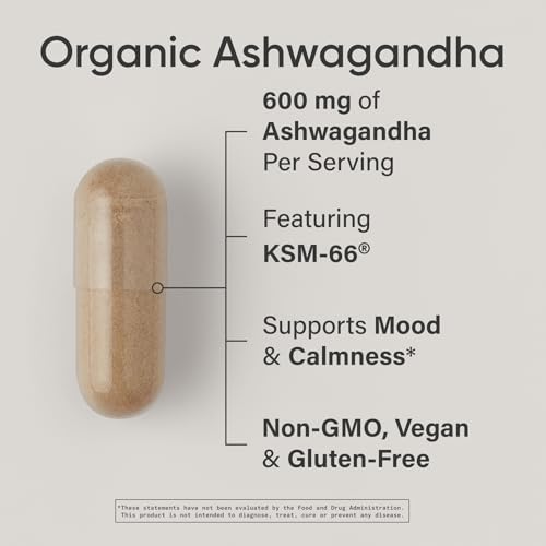 Sports Research Sleep Pack Organic Ashwagandha Adaptogen for Relaxation, Calm & Sleep Support 600 mg + Sleep Complex Melatonin-Free Capsules, 150