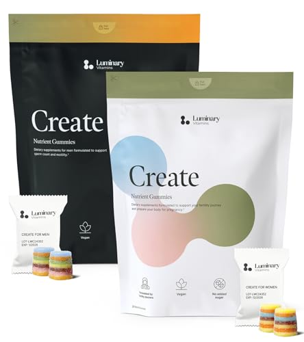 Luminary Vitamins His & Hers Fertility Bundle IVF-Doctor Formulated Preconception, 112 Gummies