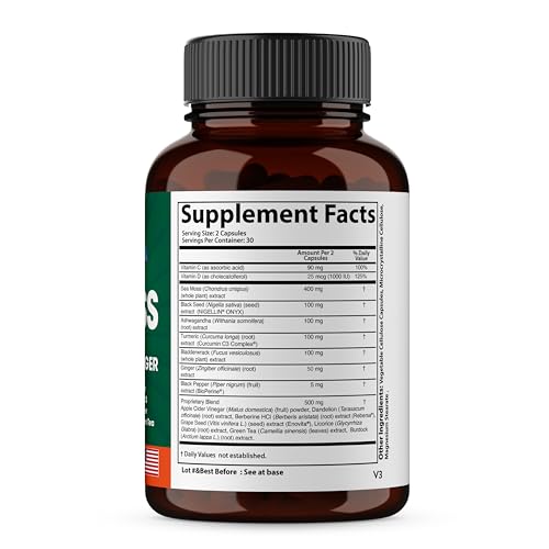 SANDHUHERBALS Shilajit, Sea Moss & Zinc Supplement Capsule, 180 Capsules