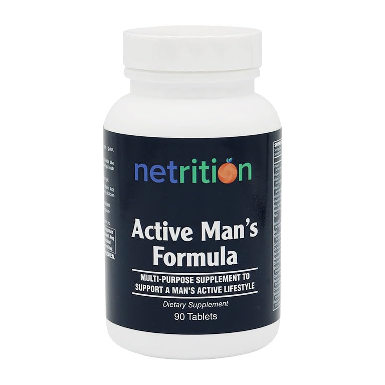 Netrition Active Men's Multivitamin Formula 90 Tablets