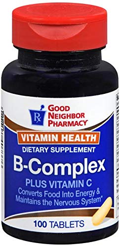 Good Neighbor Pharmacy Vitamin Health B-Complex Plus Vitamin C Tablets, 100 Tablets