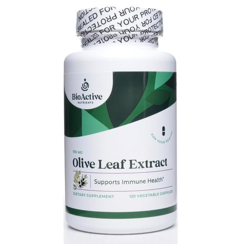 BIOACTIVE NUTRIENTS Olive Leaf Extract Supplement Capsules 90 Count
