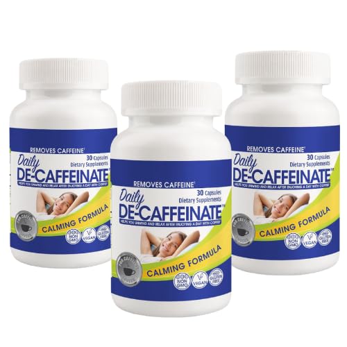 RUTA Daily De-Caffeinate: Advanced Caffeine Eliminator Supplement Capsules, 90 Count