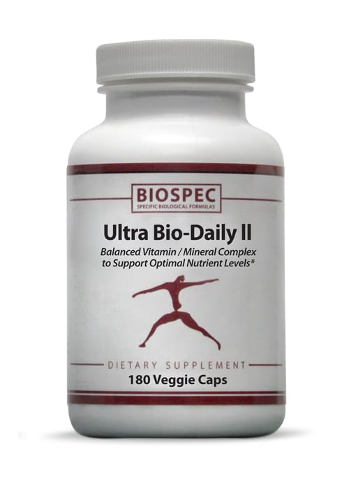 BioSpec Nutritionals Ultra Bio-Daily II – Daily Multivitamin & Mineral Supplement, Magnesium Malate, Methylated B Vitamins, Vitamin K2 MK-7 180 Tablet