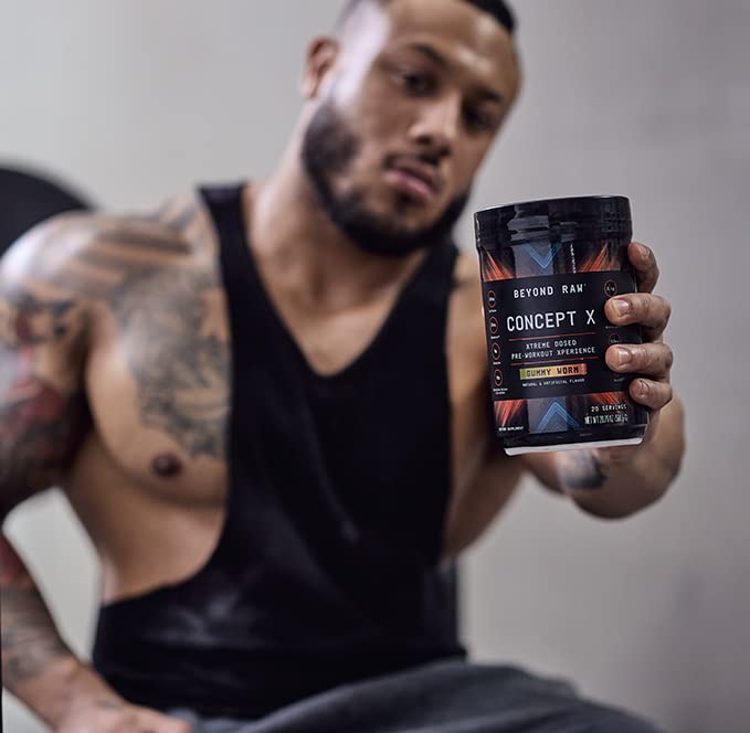 BEYOND RAW Concept X Clinically Dosed Pre-Workout Powder, 20 Servings