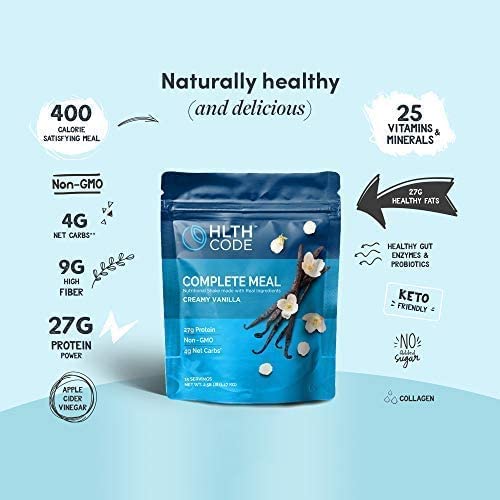 HLTH CODE Complete Meal Replacement Shake Powder 42 oz