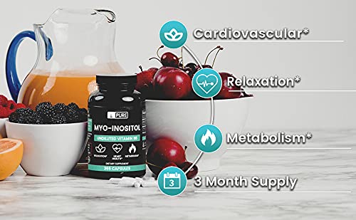 PURE ORIGINAL INGREDIENTS Myo-Inositol 365 Capsules