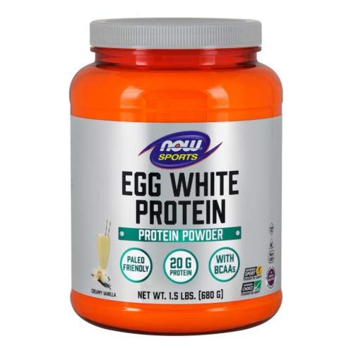 NOW Foods Egg White Protein Powder Vanilla Creme, 24 oz