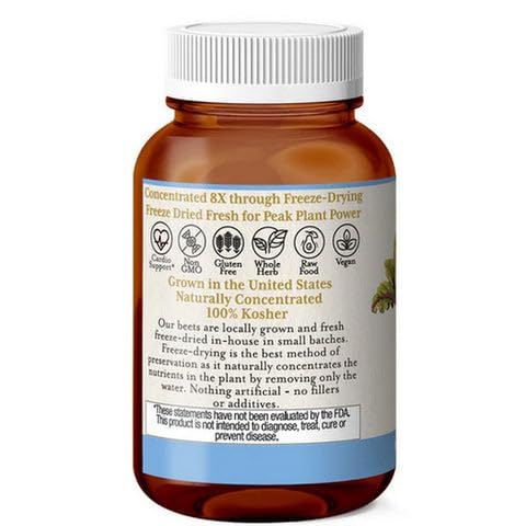 Eclectic Institute Organic Beet Juice Capsules, 90 Capsules