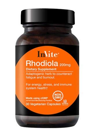 Invite Health Rhodiola 200mg Vegetarian Capsules, 30 Count