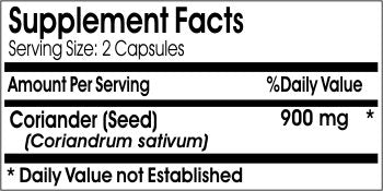Naturetition Supplements Coriander Seed 900mg Capsules, 180 Count