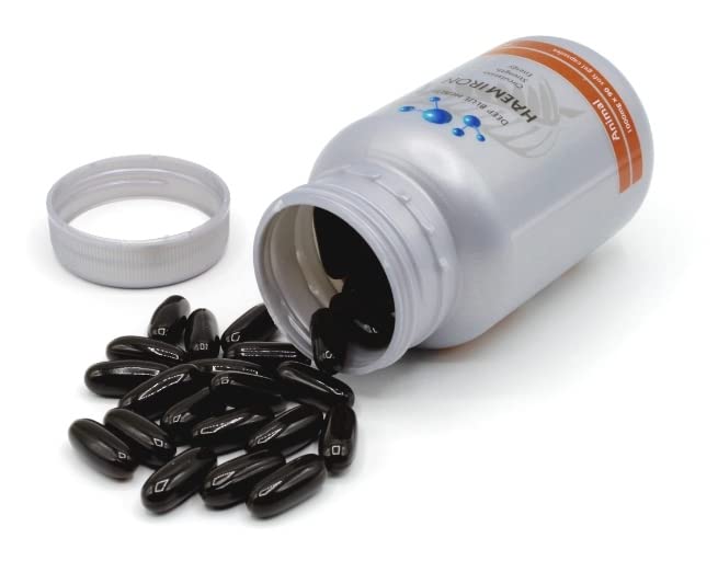 Deep Blue Health New Zealand Heme Iron Supplement Soft Gel Capsules 90 Count