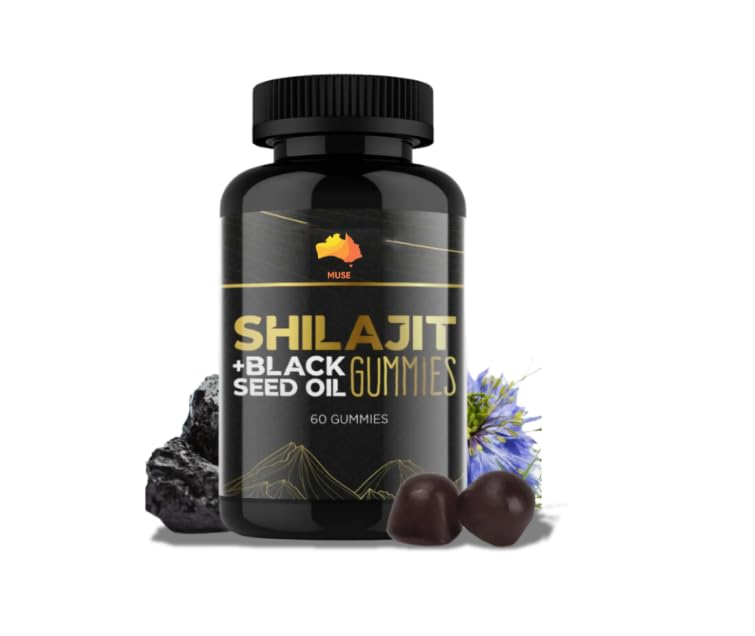 Muse Celtic Minerals Shilajit and Black Seed Gummies, Gummy, 60 Count