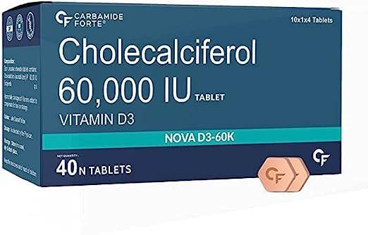 Liarminoo Vitamin D3 60000 IU Cholecalciferol Vitamin D Supplement 1 Tablet