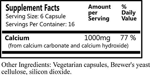 Daily Manufacturing Cal-II Calcium Carbonate & Hydroxide Capsules, 100 Count