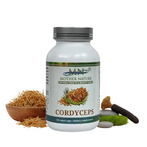 Mn Mother Nature Inc Cordyceps (Ophiocordyceps sinensis) Mushroom Supplement 1000mg Capsules 120