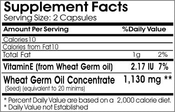 Naturetition Supplements Wheat Germ Oil 1130mg Capsules 100 Capsules