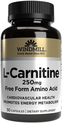 Windmill L-Carnitine 250 mg Capsules, 50 Capsules