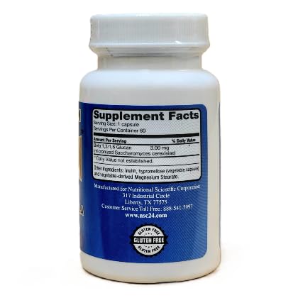 Nutritional Scientific Immunition NSC-24 Beta Glucan Capsule 60 Count