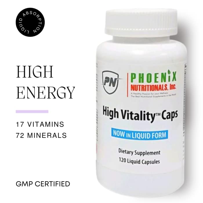 Phoenix Nutritionals High Vitality Multivitamin and Mineral Full Spectrum 120 Capsules