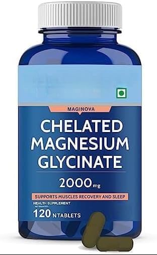 Generic Magnesium Glycinate 2000mg Tablet, 120 Count
