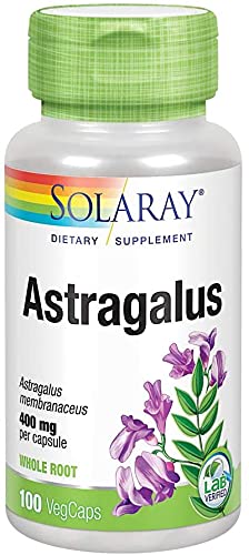 Solaray Astragalus Capsules, 400 mg, 200 Capsules