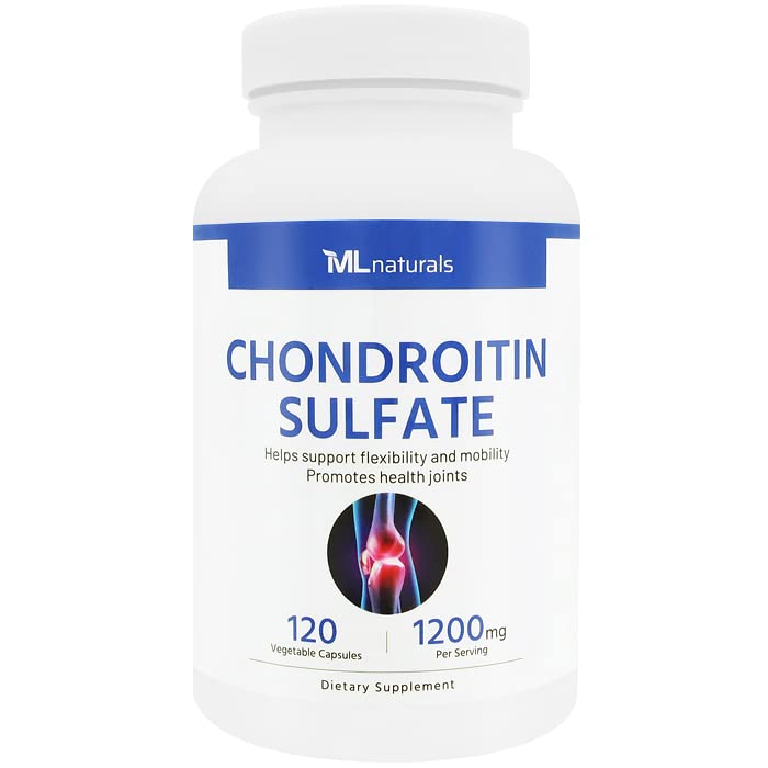 ML Naturals Chondroitin Sulfate 1,200mg Capsule, 120 Count