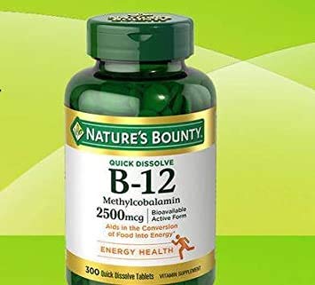 Nature's Bounty B-12 2500mcg, 300 Tablets