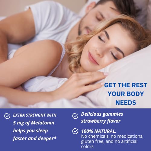 Optimus Weight Melatonin Gummies Maximum Strength 5 mg Per Serving 90 Gummies