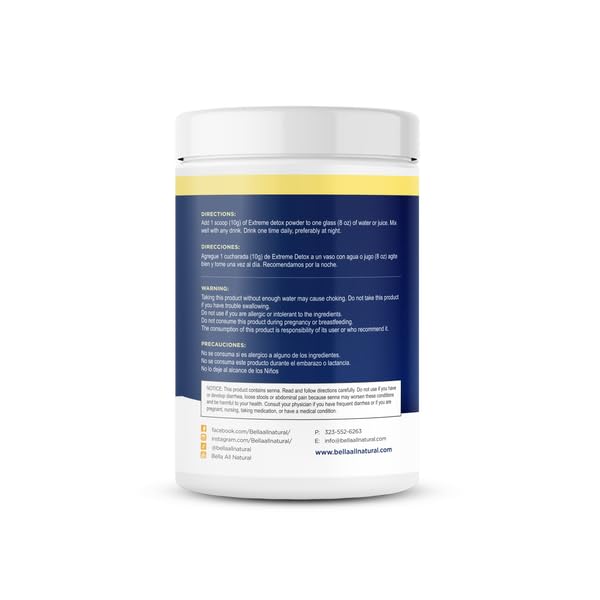Bella All Natural Extreme Detox Powder 14.1 Ounce
